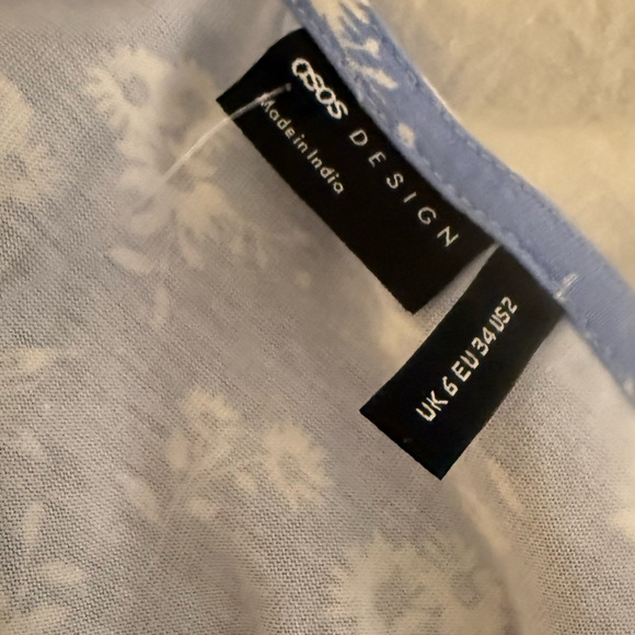 ASOS DESIGN shirred waist long sleeve top, NWT - Picture 8 of 8